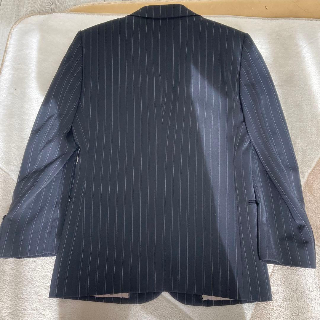Giorgio Armani Italian black striped suit