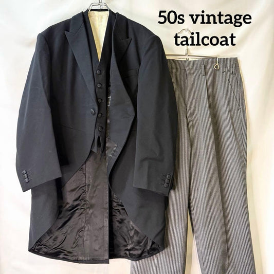 50s vintage TALON needle prick swallowtail mode Tailcoat