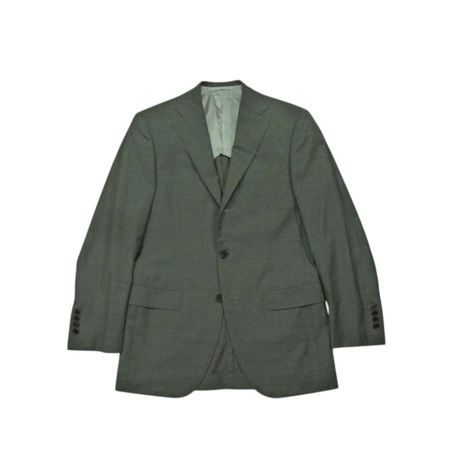 BEAMS F Single 3 Button Step Return Suit Gray 95