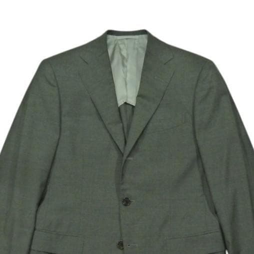 BEAMS F Single 3 Button Step Return Suit Gray 95