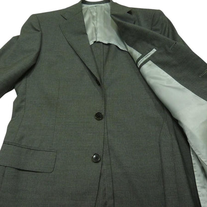 BEAMS F Single 3 Button Step Return Suit Gray 95