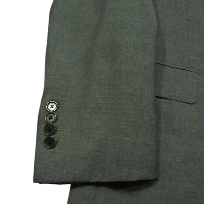 BEAMS F Single 3 Button Step Return Suit Gray 95