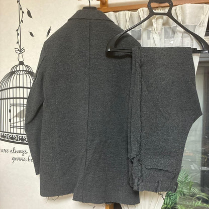 TAKEO KIKUCHI Gray Casual Suit Jacket L Pants M