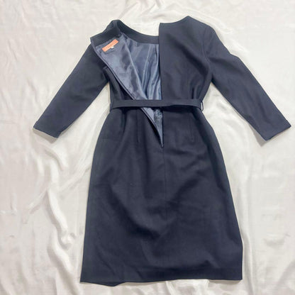 Suna Luna⭐ [Washable] One-piece dress with belt, formal three-quarter sleeves, M size