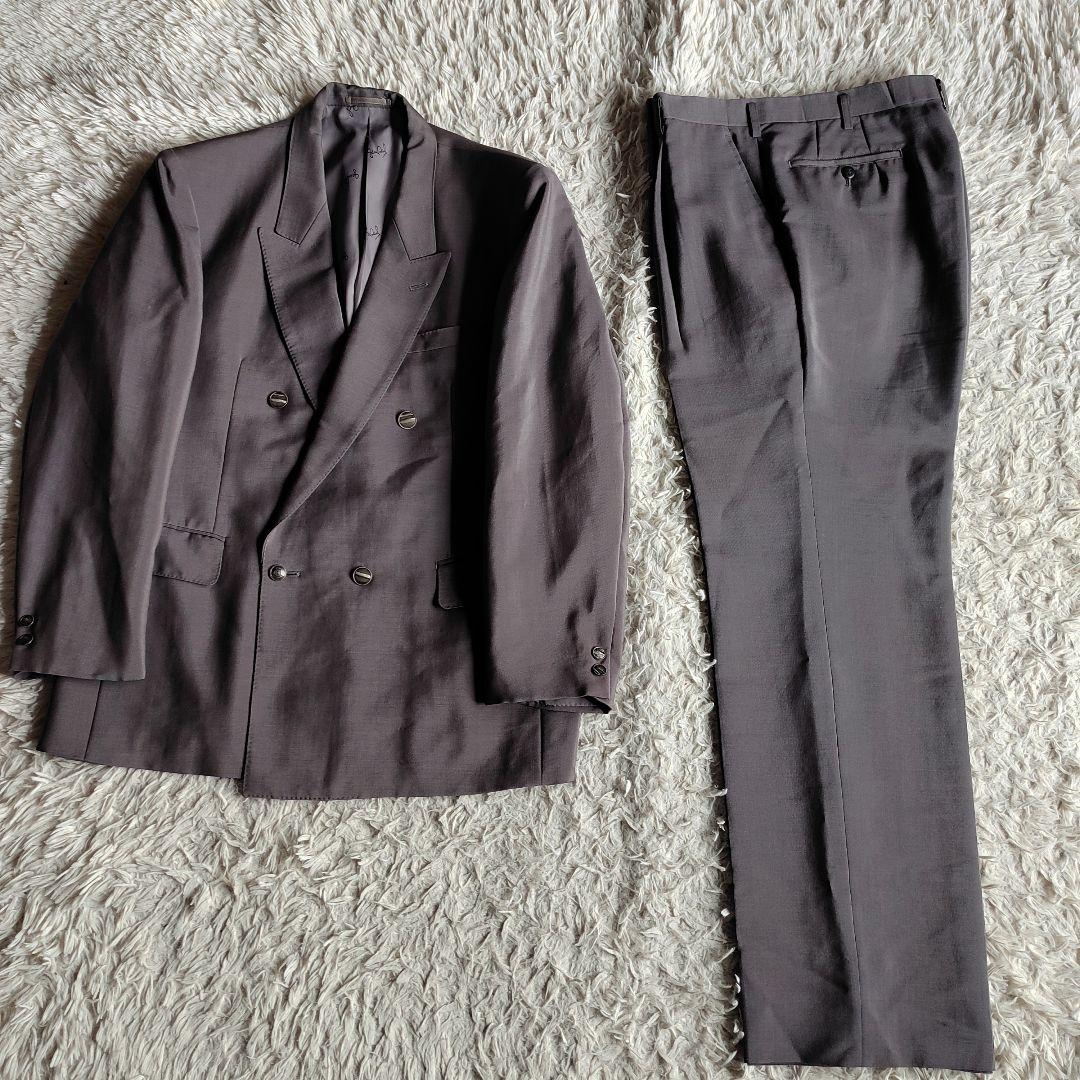 [Made in the UK] Vintage Setup Metal Button Double Button Suit XL