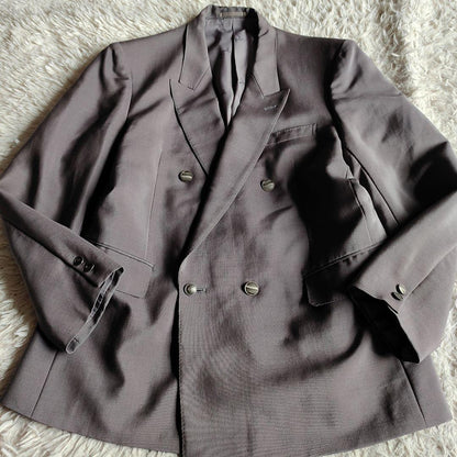 [Made in the UK] Vintage Setup Metal Button Double Button Suit XL