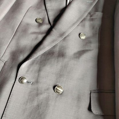 [Made in the UK] Vintage Setup Metal Button Double Button Suit XL