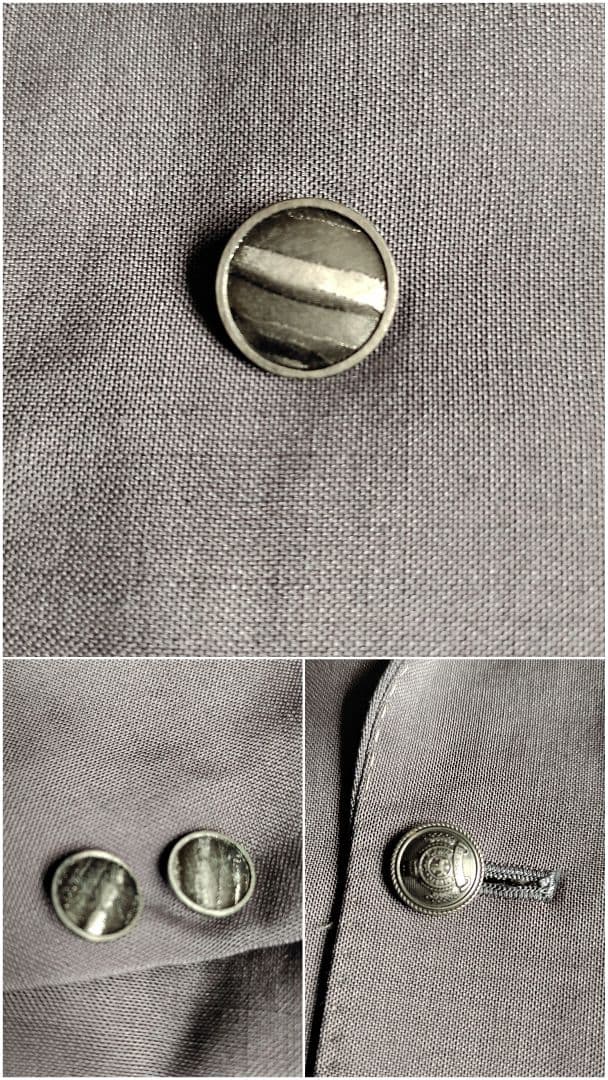 [Made in the UK] Vintage Setup Metal Button Double Button Suit XL