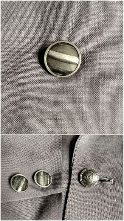 [Made in the UK] Vintage Setup Metal Button Double Button Suit XL
