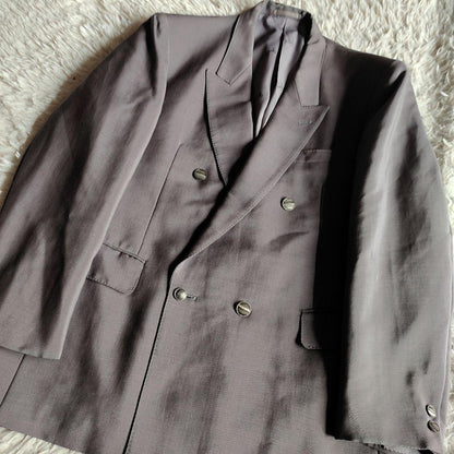[Made in the UK] Vintage Setup Metal Button Double Button Suit XL