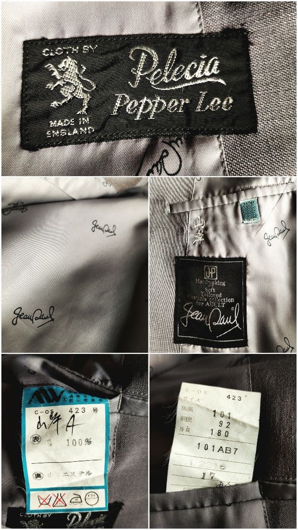 [Made in the UK] Vintage Setup Metal Button Double Button Suit XL