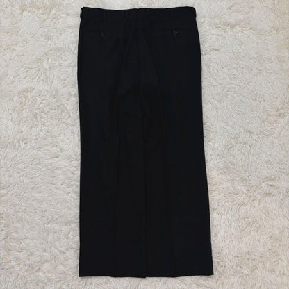 [vintage] Double-breasted black setup suit adjuster XL