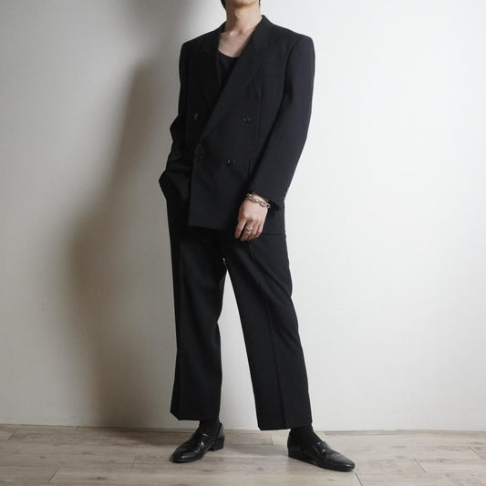 vintage double breasted setup suit mode black/VW286