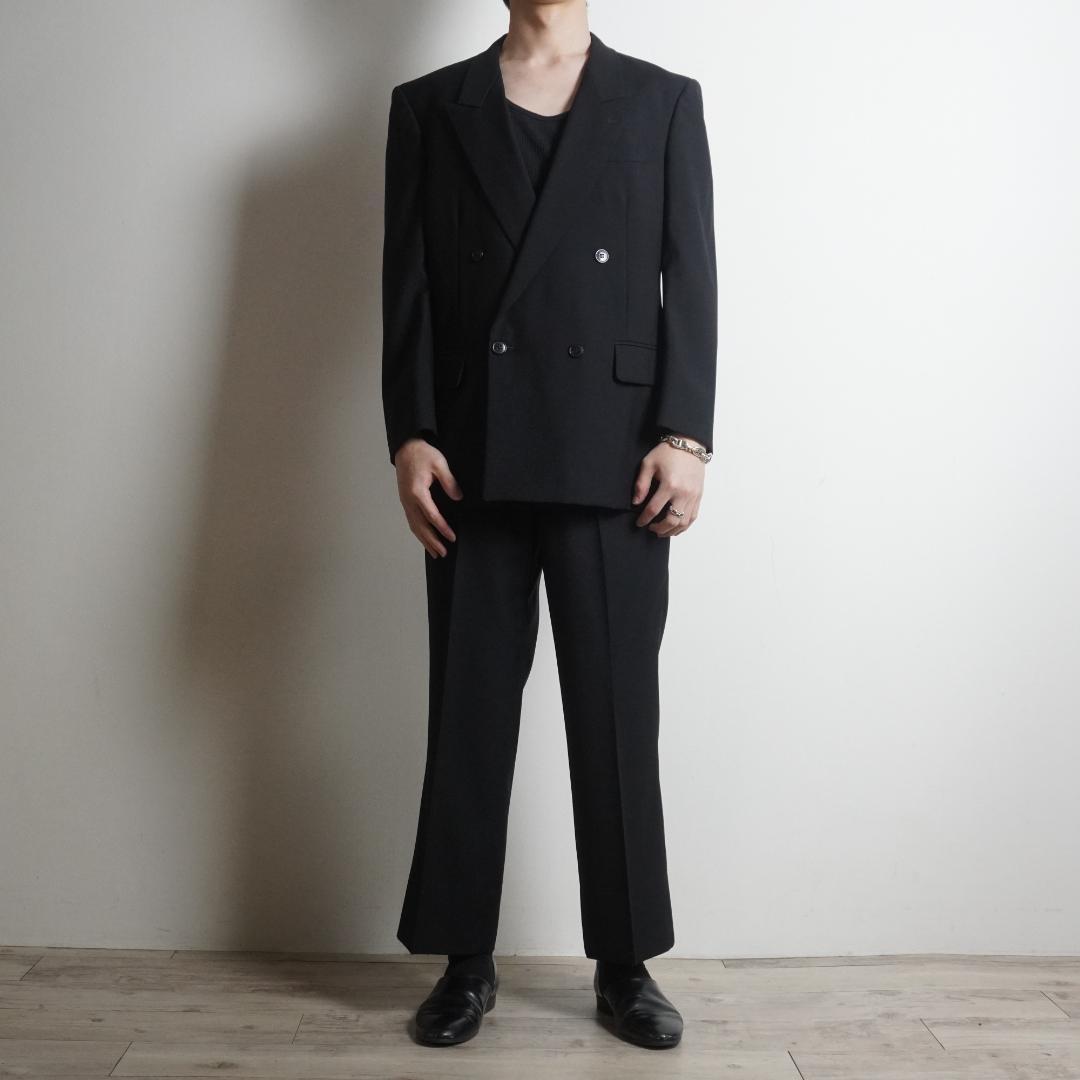 vintage double breasted setup suit mode black/VW286