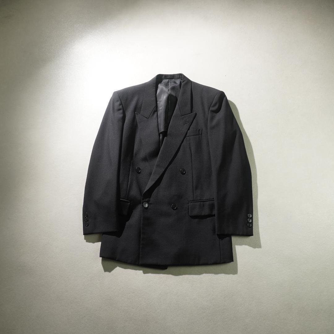 vintage double breasted setup suit mode black/VW286