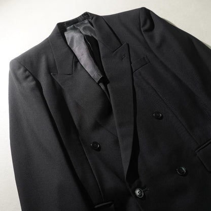 vintage double breasted setup suit mode black/VW286