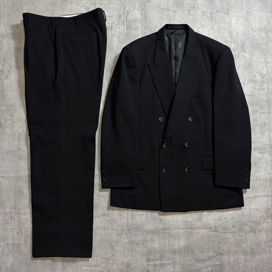 Double Breasted Setup Suit Black Hair Tuck S Coming of Age Ceremony Graduation Ceremony 6B