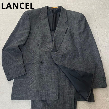 LANCEL Vintage Suit Linen Double Setup Made in Japan