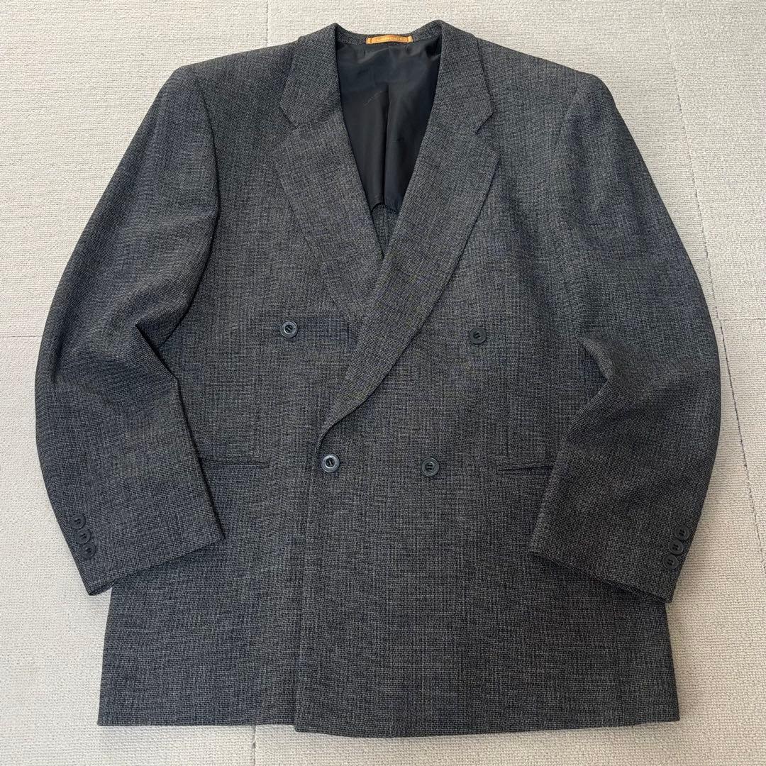 LANCEL Vintage Suit Linen Double Setup Made in Japan