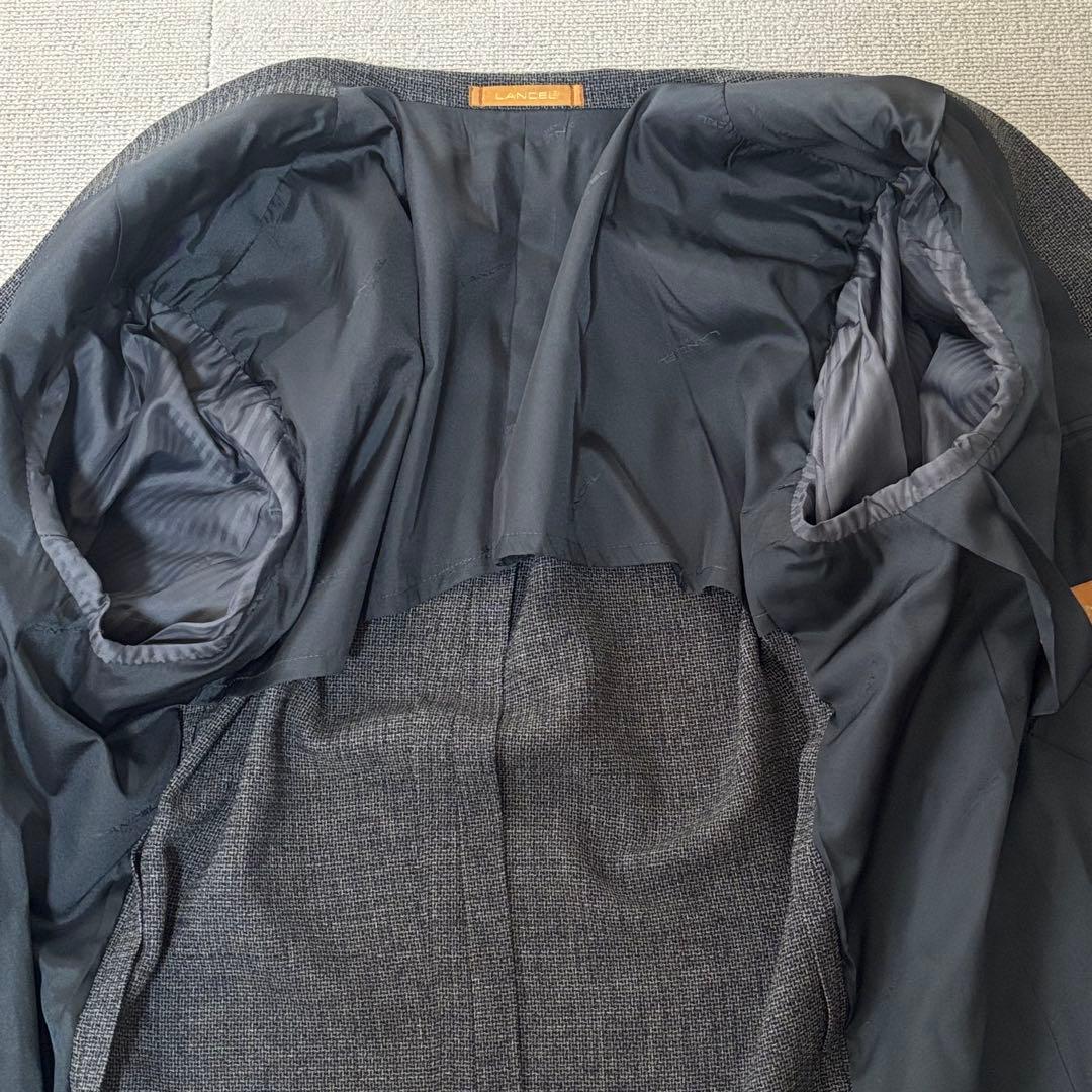 LANCEL Vintage Suit Linen Double Setup Made in Japan