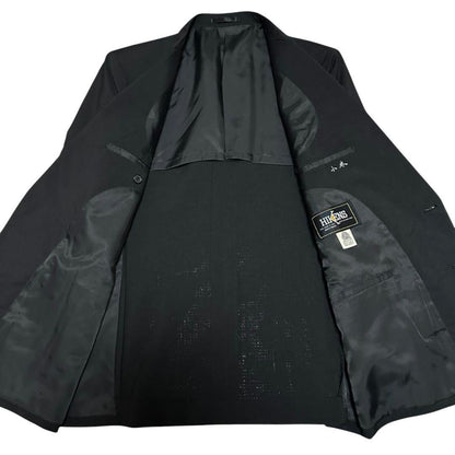3 Piece Double Suit Setup Black Formal Casual Black S