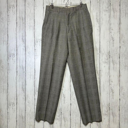 [Vintage ☆ Suit ☆ Setup] Double breasted ☆ Glen check ☆ 2 tuck L