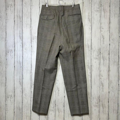 [Vintage ☆ Suit ☆ Setup] Double breasted ☆ Glen check ☆ 2 tuck L