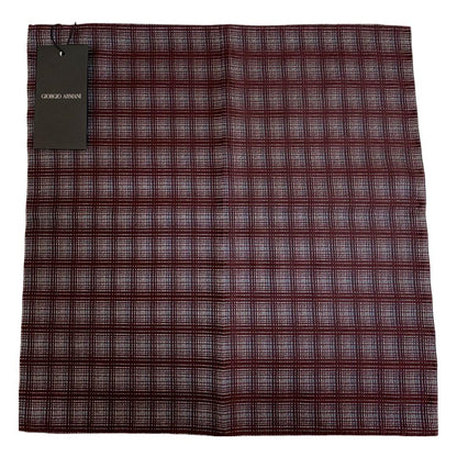 GIORGIO ARMANI Dead Stock Black Tag Made in Italy Pocket Square