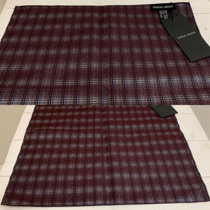 GIORGIO ARMANI Dead Stock Black Tag Made in Italy Pocket Square