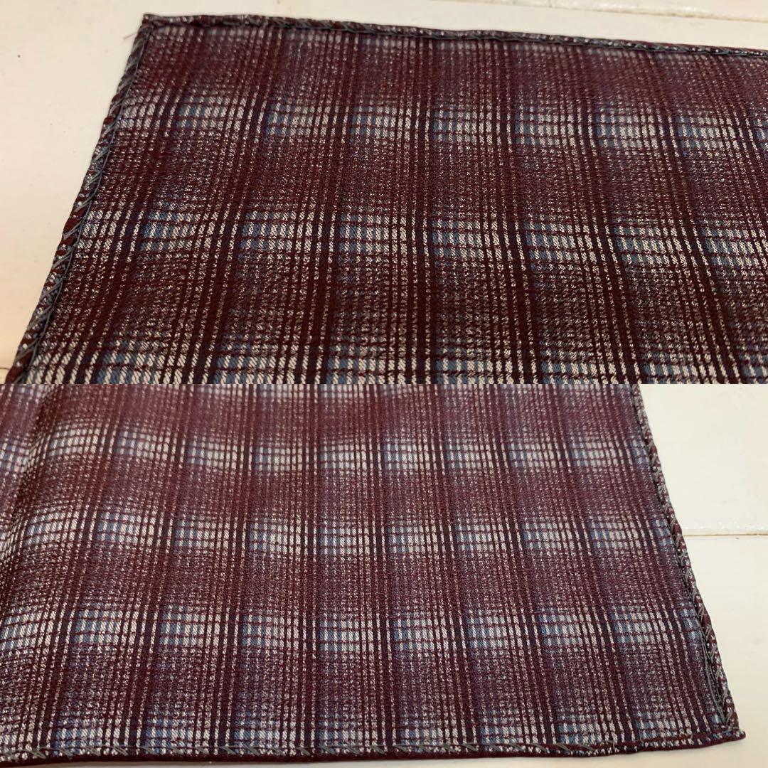 GIORGIO ARMANI Dead Stock Black Tag Made in Italy Pocket Square