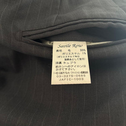 00vintage Slacks Casual Mode Stripe Cupro Gray