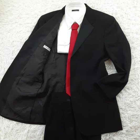 Good condition ◎ EMPORIO ARMANI formal suit setup tuxedo black