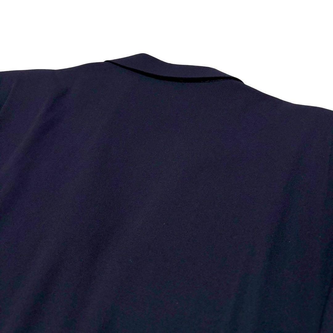 Casual suit setup navy blue double breasted made in Japan 2XL