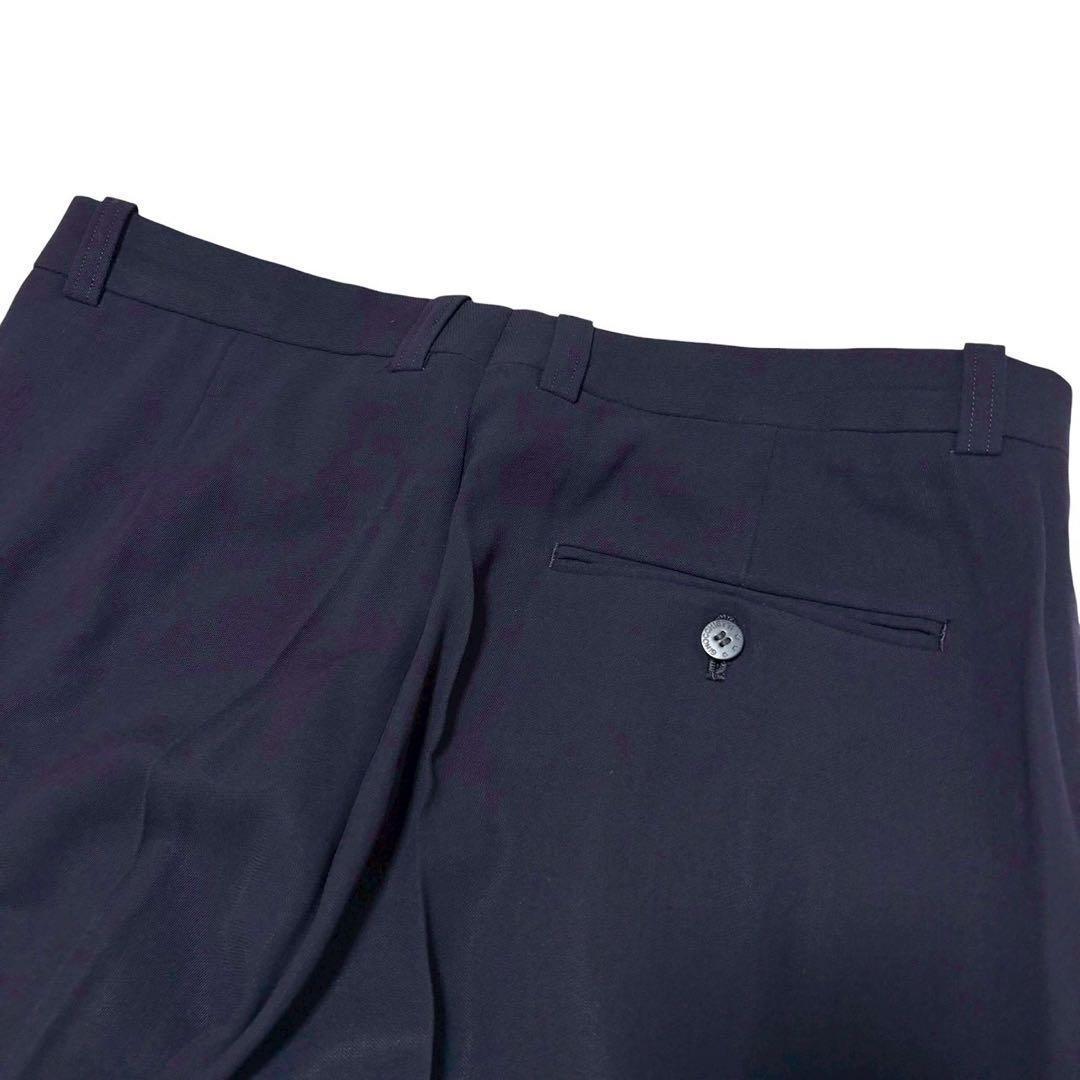 Casual suit setup navy blue double breasted made in Japan 2XL
