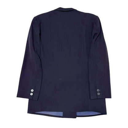 Casual suit setup navy blue double breasted made in Japan 2XL