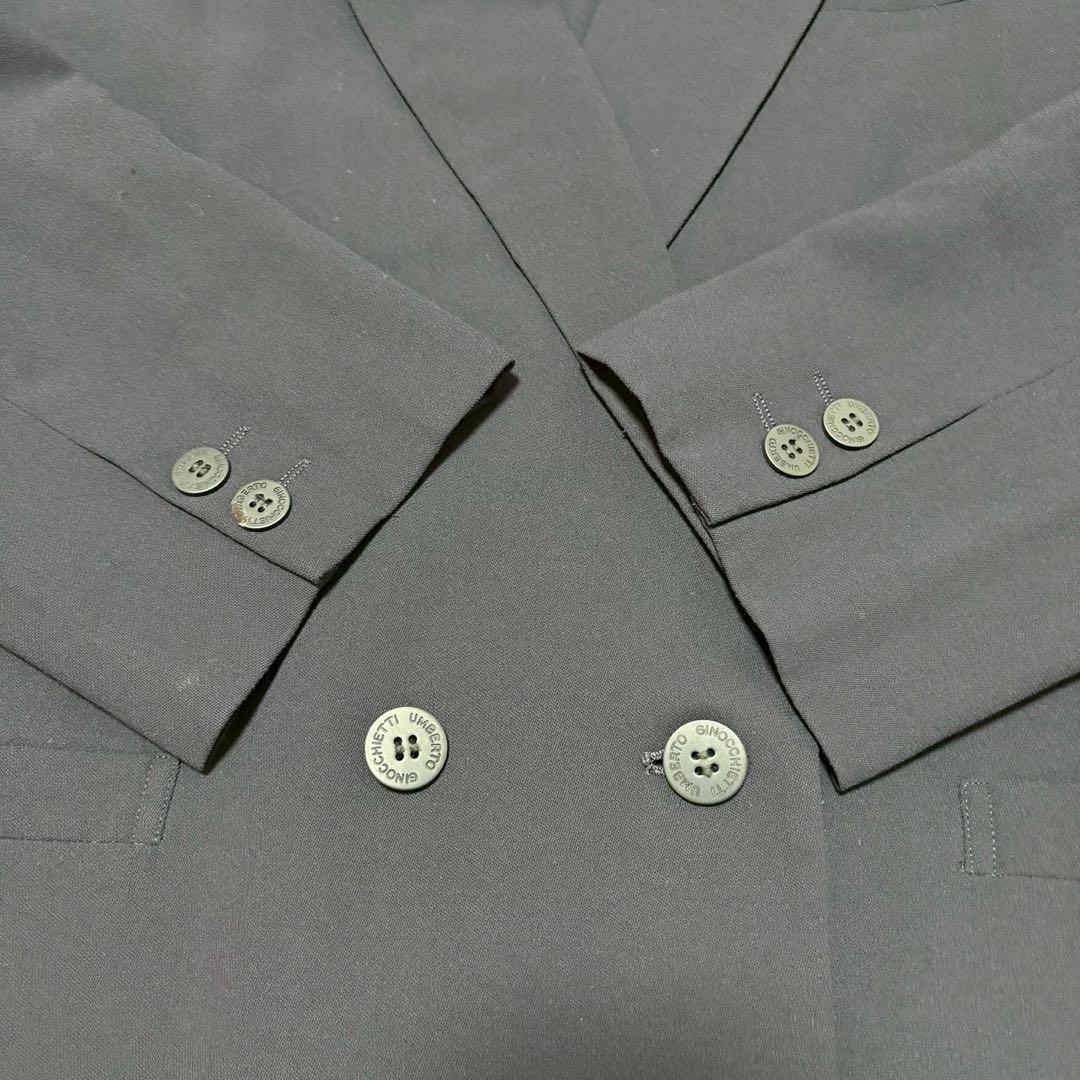 Casual suit setup navy blue double breasted made in Japan 2XL