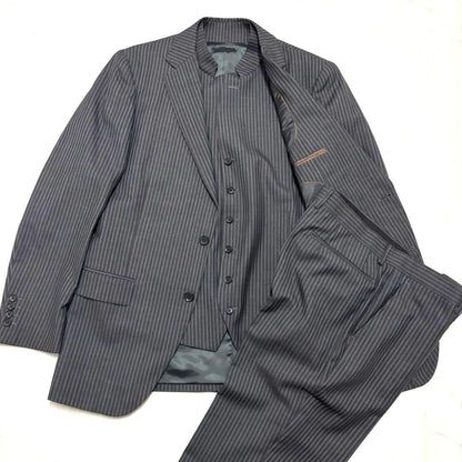 Men's Tinolas Mao Color 3 Piece Setup Suit Black LL