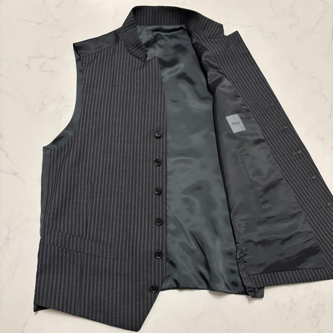 Men's Tinolas Mao Color 3 Piece Setup Suit Black LL