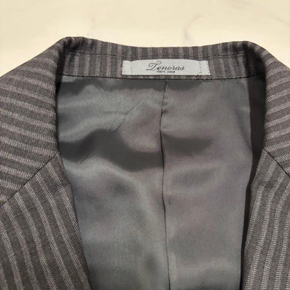 Men's Tinolas Mao Color 3 Piece Setup Suit Black LL