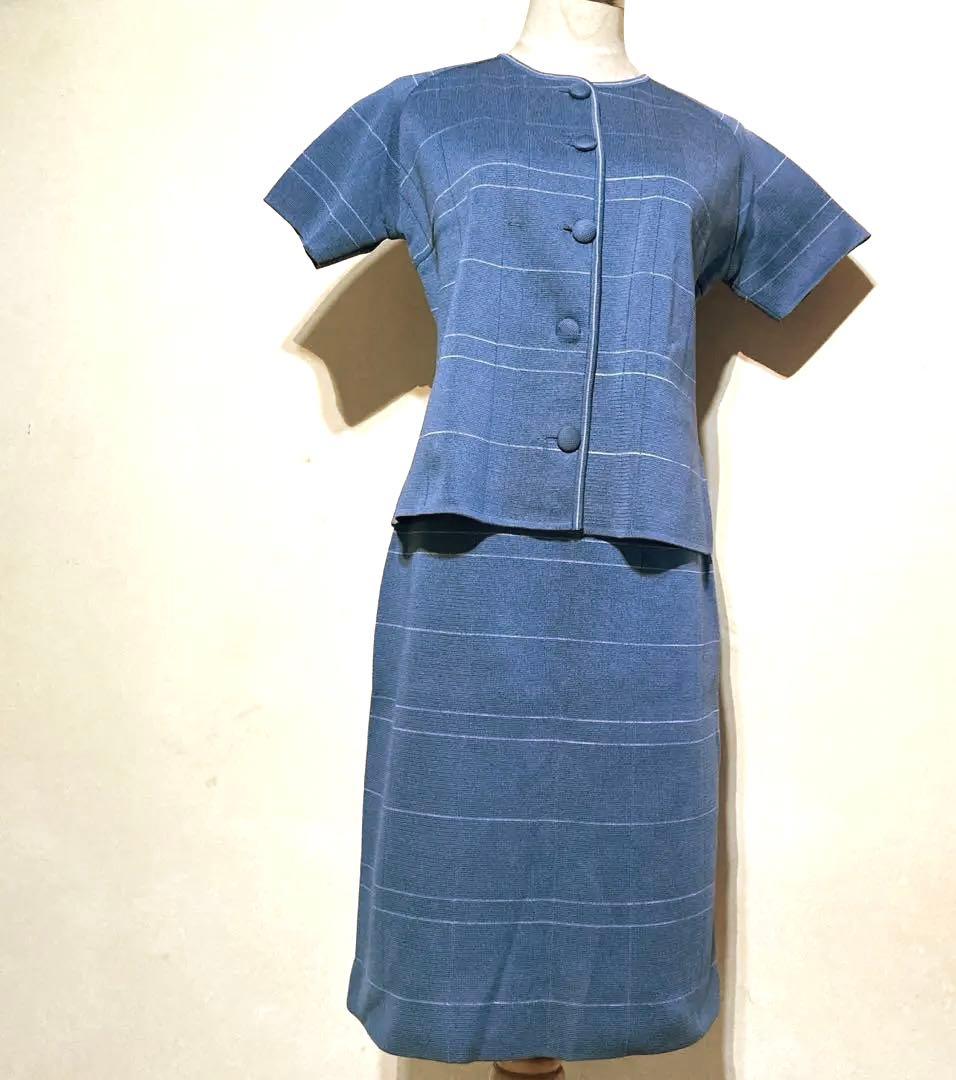 Price reduction! Old clothes 1950-60 vintage knit skirt setup