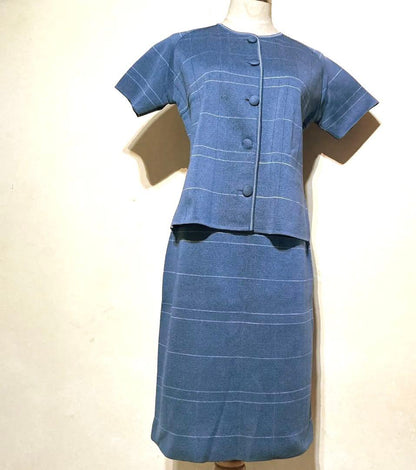 Price reduction! Old clothes 1950-60 vintage knit skirt setup