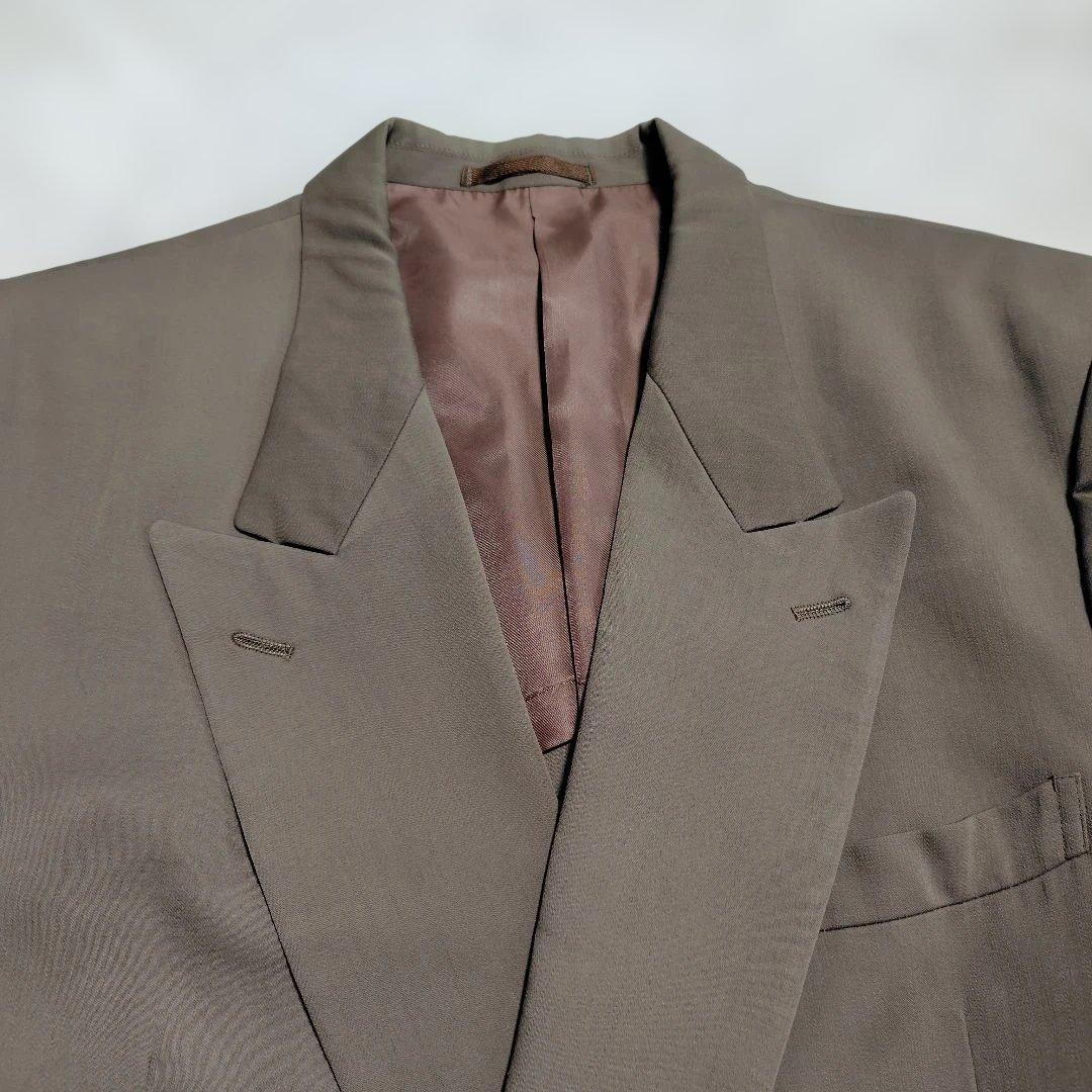 90S Japan Vintage Beige Green Double Breasted Suit Masaki Suda