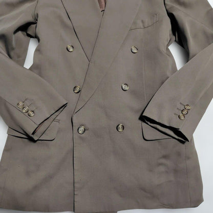 90S Japan Vintage Beige Green Double Breasted Suit Masaki Suda