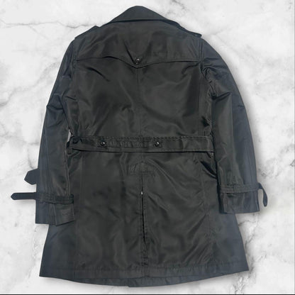 [Extremely beautiful item] Lenoma Homme x Rimonta trench coat with liner L black, complete with belt