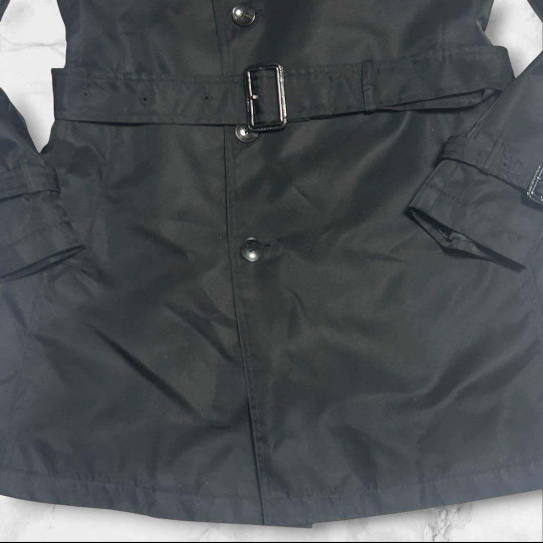[Extremely beautiful item] Lenoma Homme x Rimonta trench coat with liner L black, complete with belt