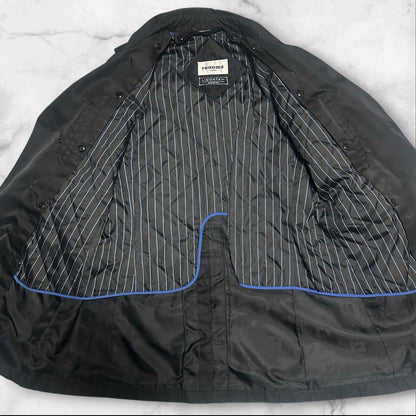 [Extremely beautiful item] Lenoma Homme x Rimonta trench coat with liner L black, complete with belt