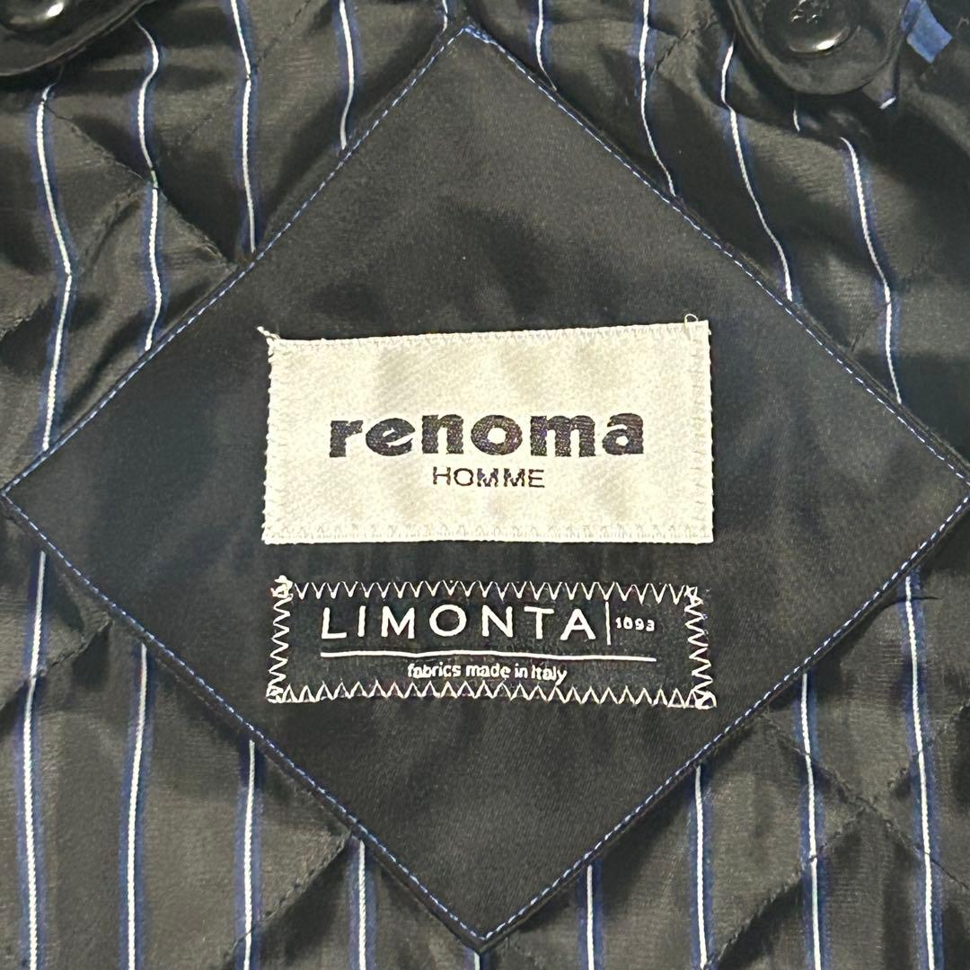 [Extremely beautiful item] Lenoma Homme x Rimonta trench coat with liner L black, complete with belt
