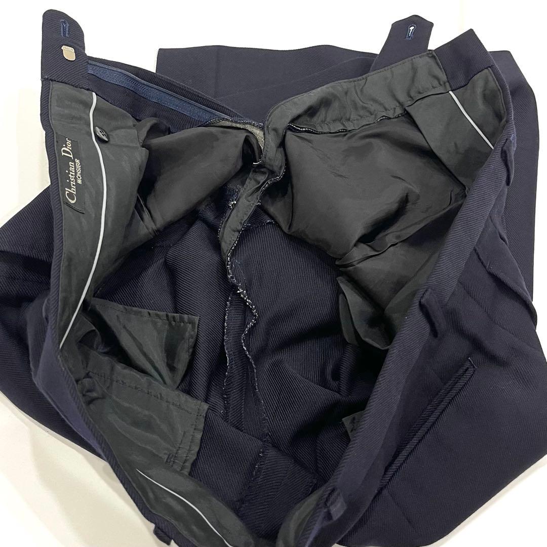 802 Good condition Christian Dior L equivalent setup double navy blue