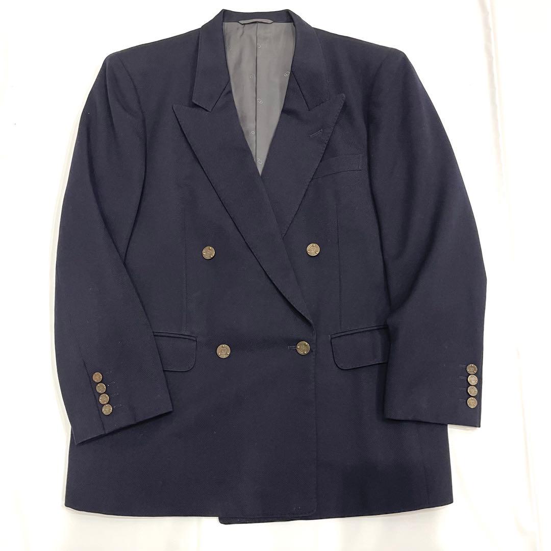 802 Good condition Christian Dior L equivalent setup double navy blue