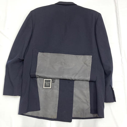 802 Good condition Christian Dior L equivalent setup double navy blue